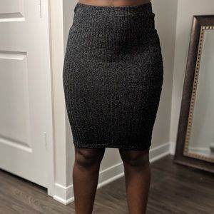 Grey sweater skirt